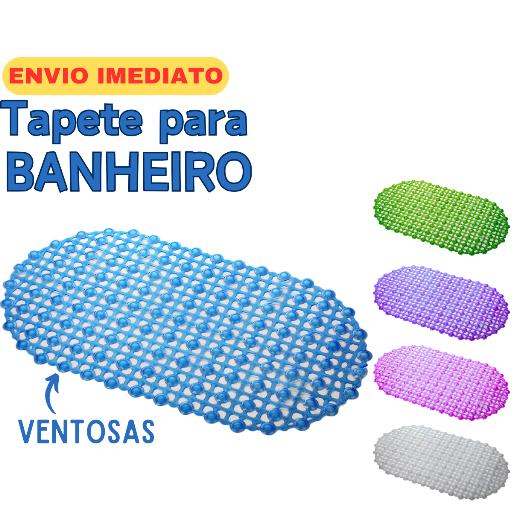 Tapete Banheiro Antiderrapante Para Box Piso Do Banho Chuveiro