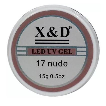 Gel Alongamento X D Nude 17 Frasco De 15g Unhas Artificiais
