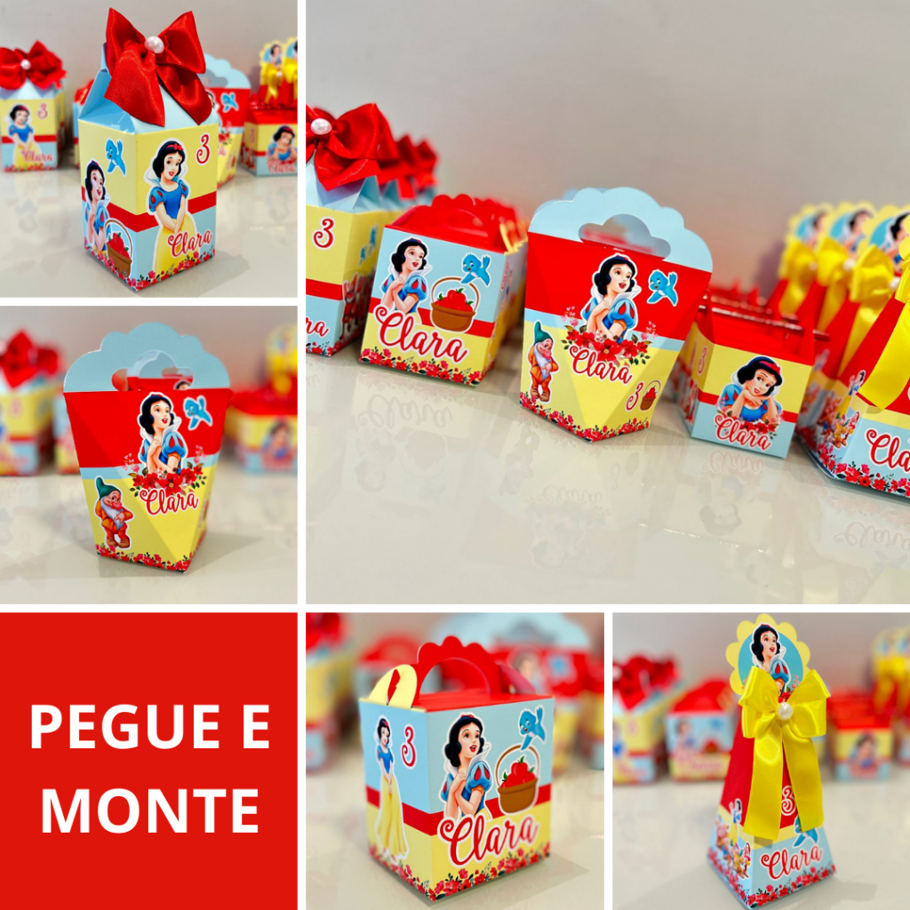 Personalizados Branca De Neve Pegue E Monte Shopee Brasil