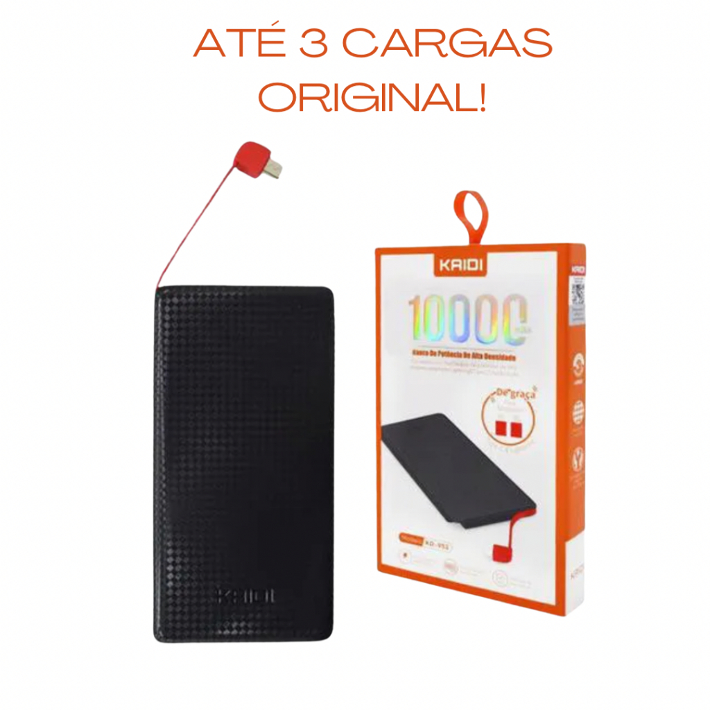 Carregador Portatil Powerbank Mah Kaidi Kd Original Shopee Brasil