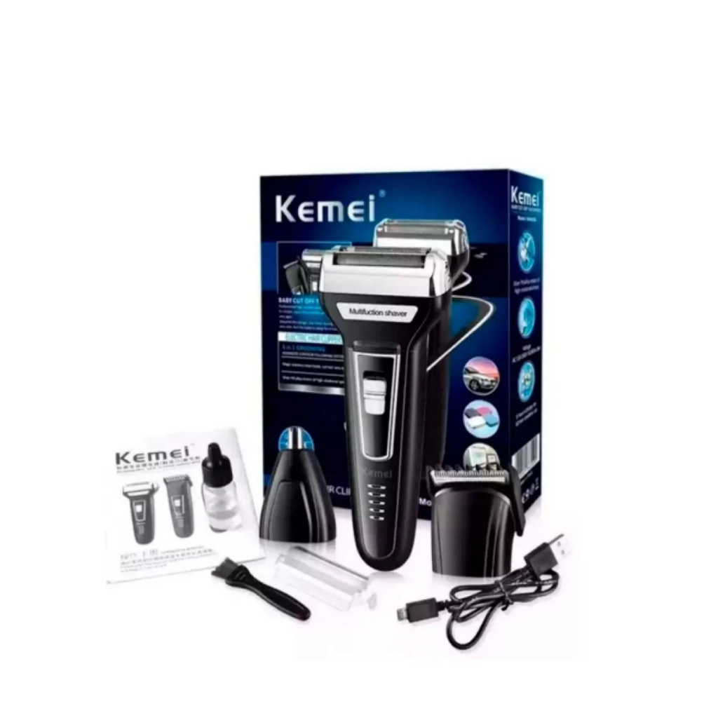 Aparelho De Barbear Em Kemei Shaver Bivolt Km Shopee Brasil