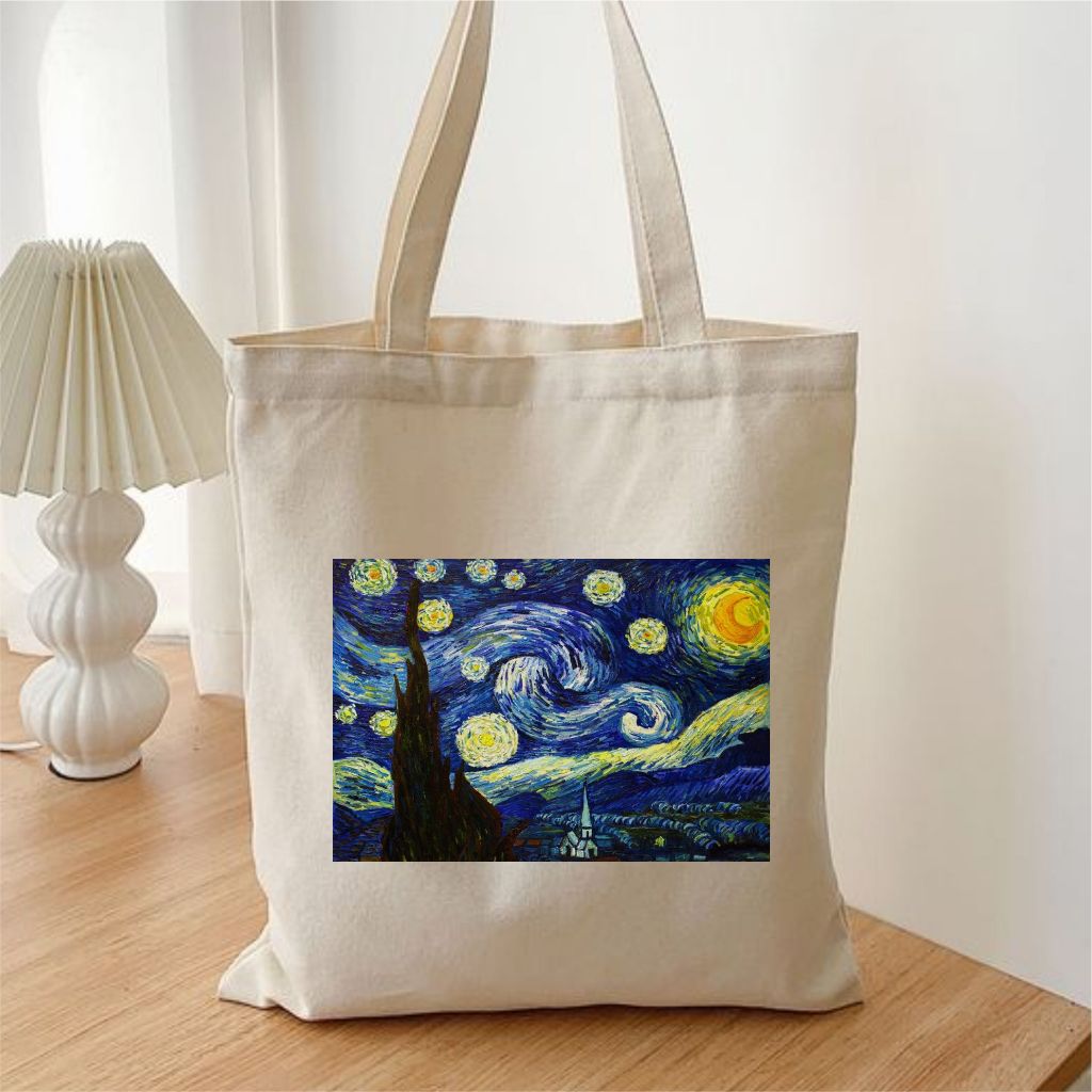 Bolsa Ecobag Van Gogh Noite Estrelada Sacola Ecobag Obra De Arte