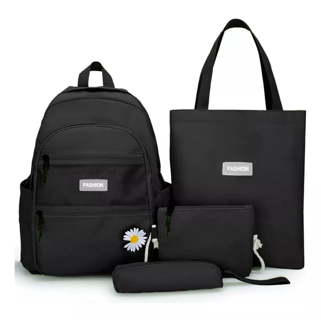 Kit Bolsa Mochila Femina Musculina Escolar Magma Multiuso Jovem