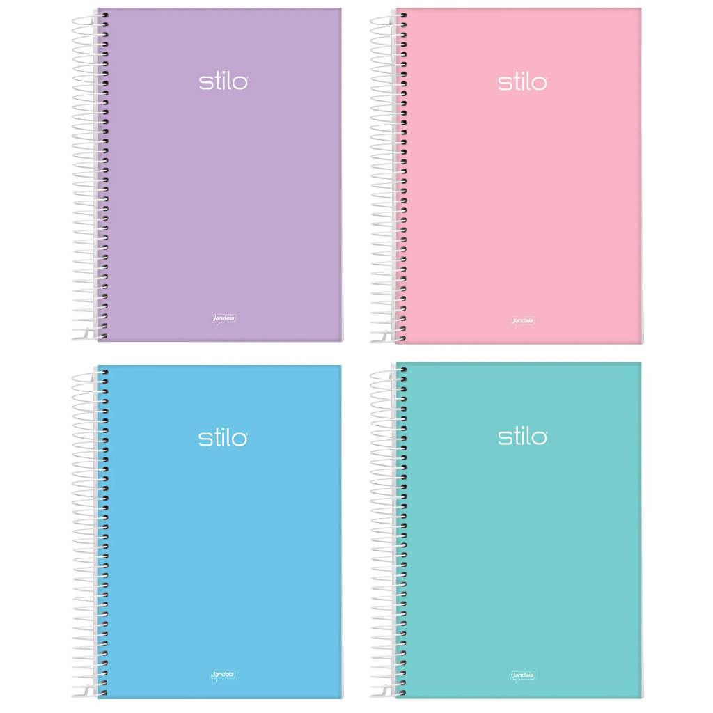 Caderno Tom Pastel Stilo 10 Matérias 160 Folhas Universitário Shopee