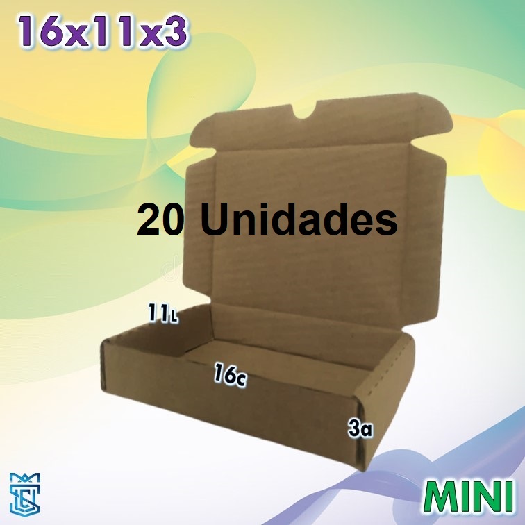 Caixas Papelão Correios Sedex Pac Mini Envios transportadoras 10