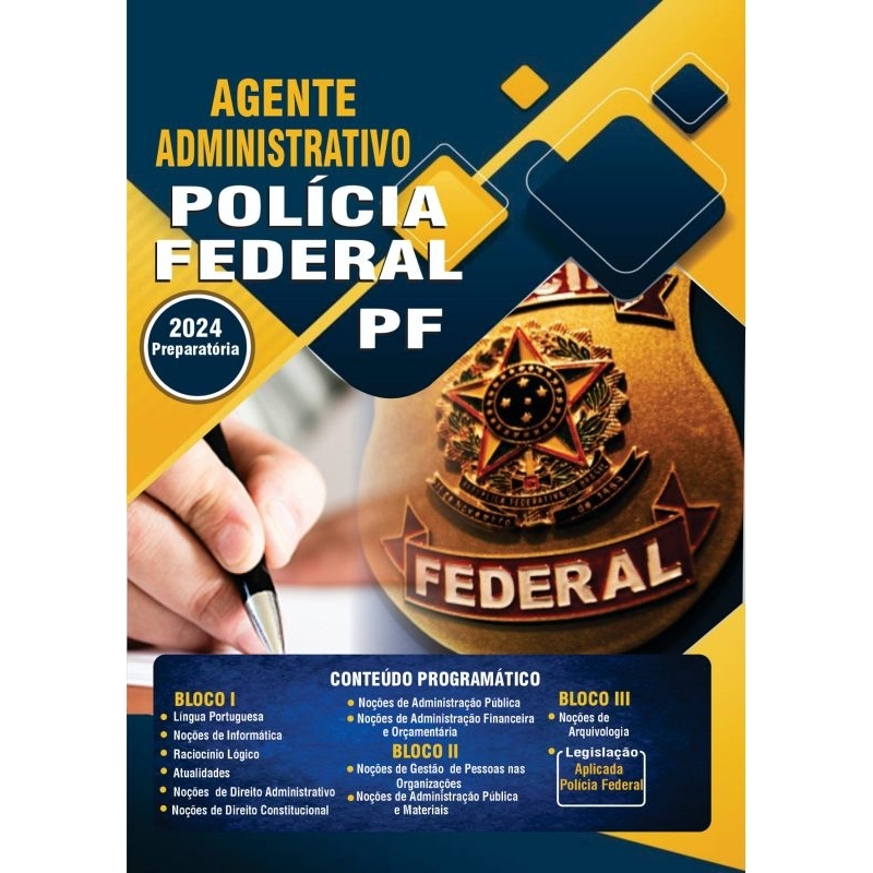 Apostila Pol Cia Federal Pf Agente Administrativo Shopee Brasil