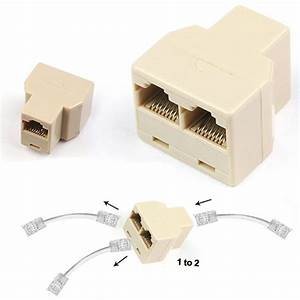 Adaptador Duplicador Para Cabo De Rede Rj Lan Ethernet F Mea Shopee