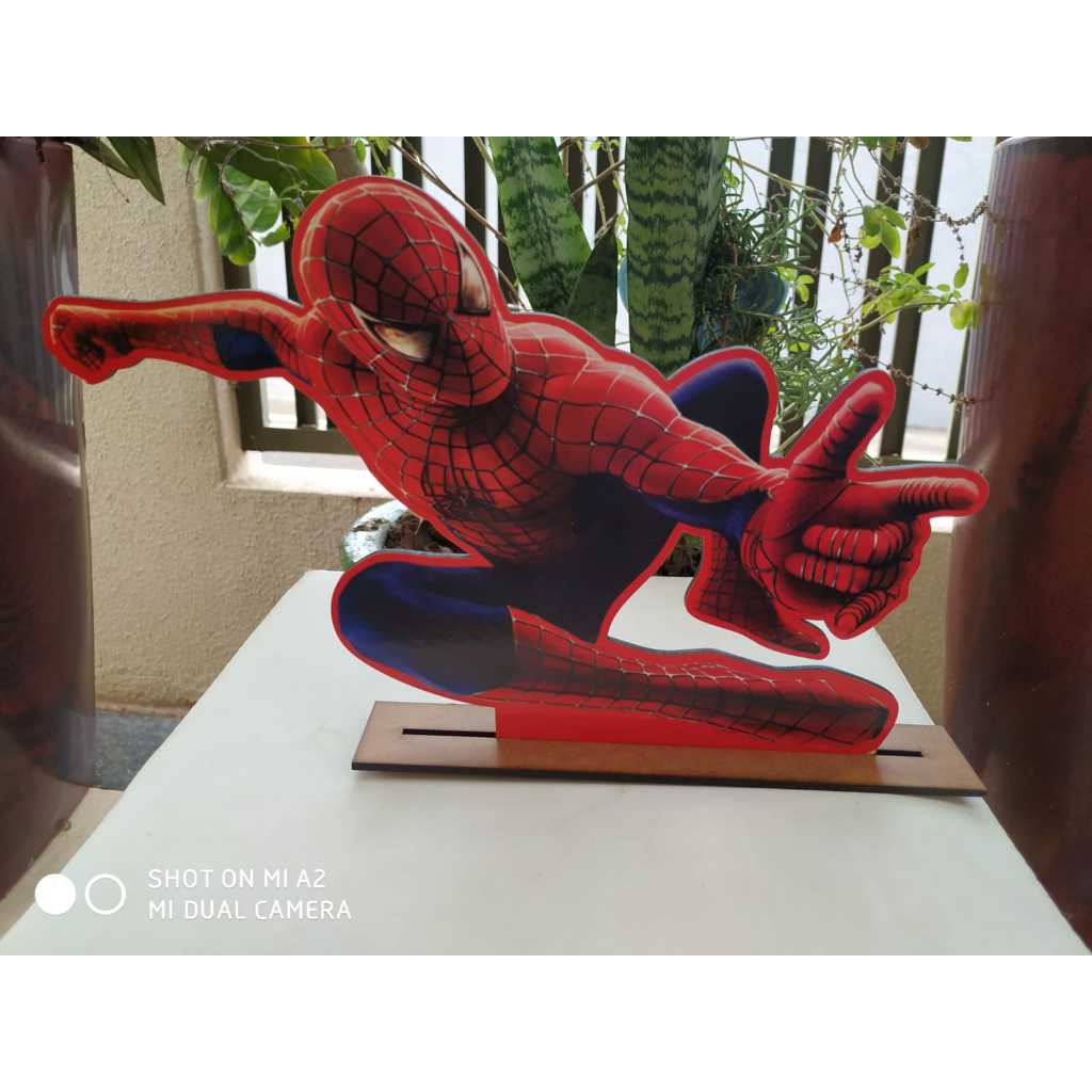 Display Em MDF Homem Aranha Teia Shopee Brasil