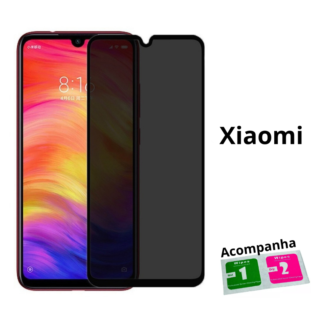 Pelicula De Privacidade Privacy 3D Xiaomi Redmi Note 8 9 10 11 Shopee