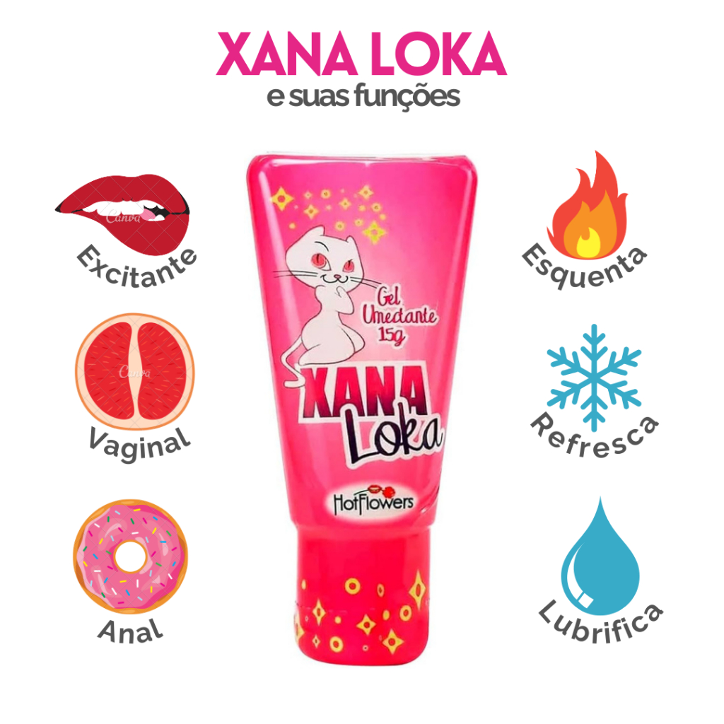 Xana Loka Original Gel Lubrificante E Excitante Feminino 15g Shopee