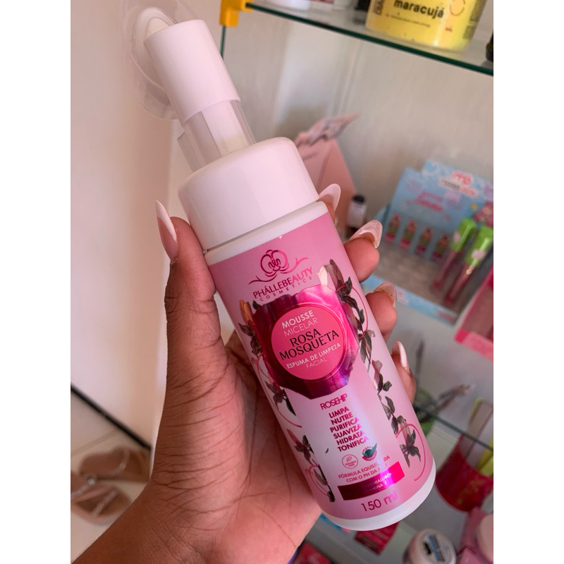 Espuma De Limpeza Facial Mousse Micelar Rosa Mosqueta Shopee Brasil