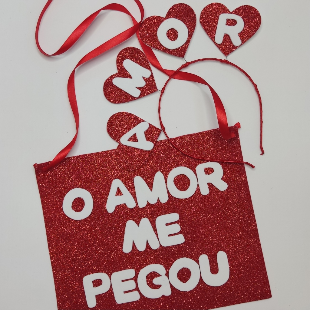 Tiara E Plaquinha Casal Carnaval Amor Shopee Brasil