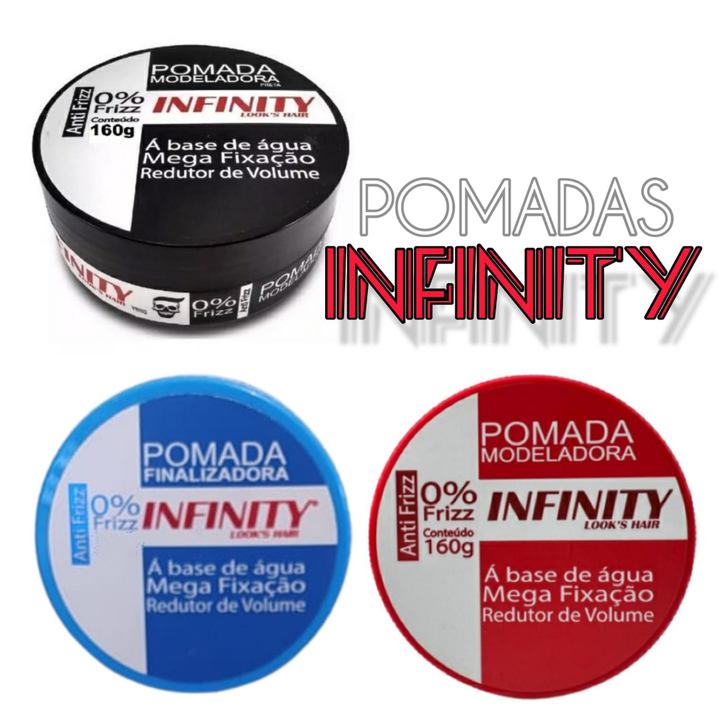 POMADA MODELADORA INFINITY LOOKS HAIR 160gr Shopee Brasil