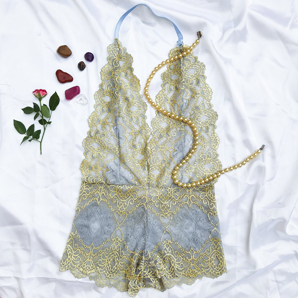 PROMOÇÃO Body rendado sexy decote lingerie sensual luxo Shopee Brasil