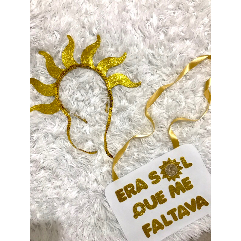 Placa Tiara Arquinho Fantasia Sol Carnaval Bloquinho 2024 Shopee Brasil