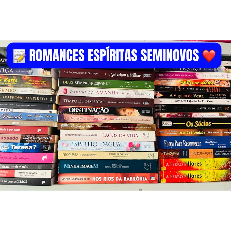 Livros Romance Espírita Seminovos Autores Diversos Shopee Brasil