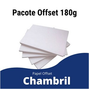 Papel Chambril Sulfite Offset G A Branco Folhas