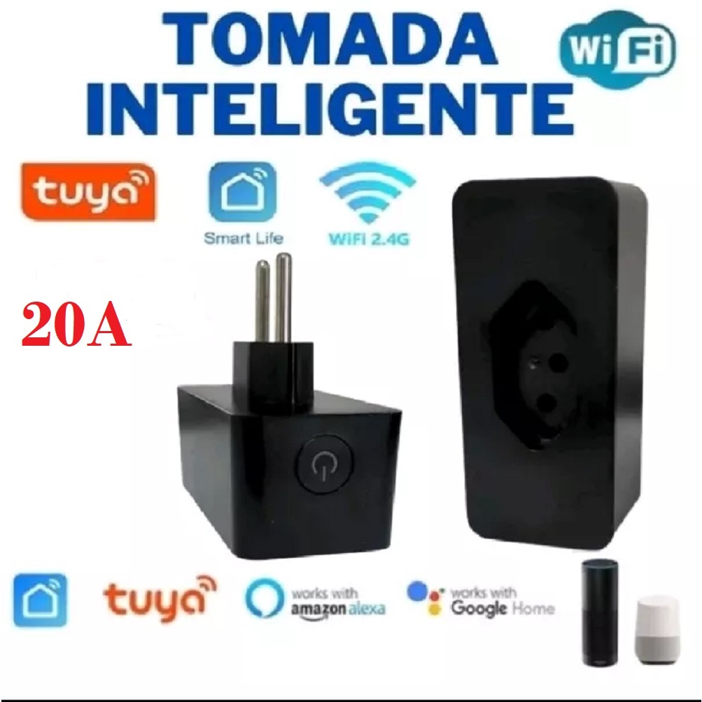 Tomada Wifi Plug Inteligente A Alexa Google Tuya Smart Shopee