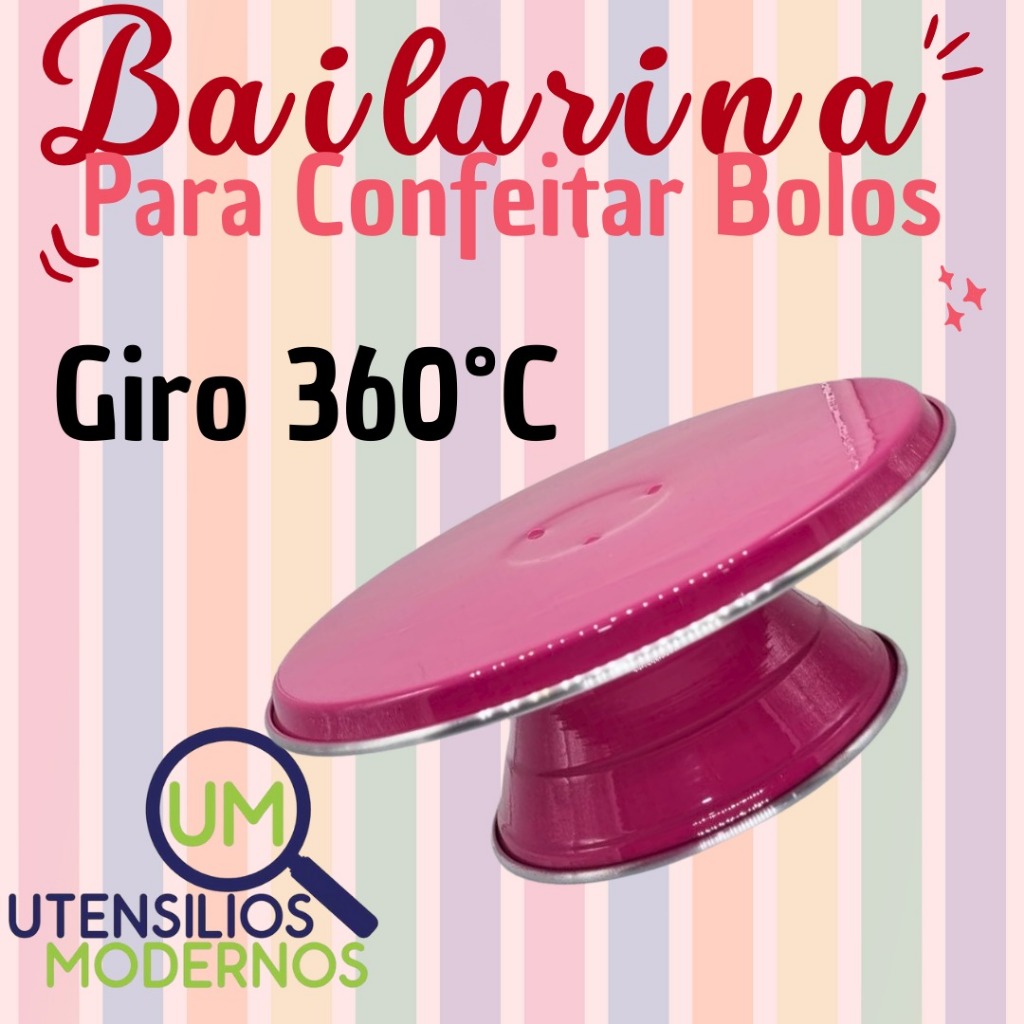 Suporte De Bailarina Decorar Bolo Alum Nio Rosa Pink Cm Bailarina De