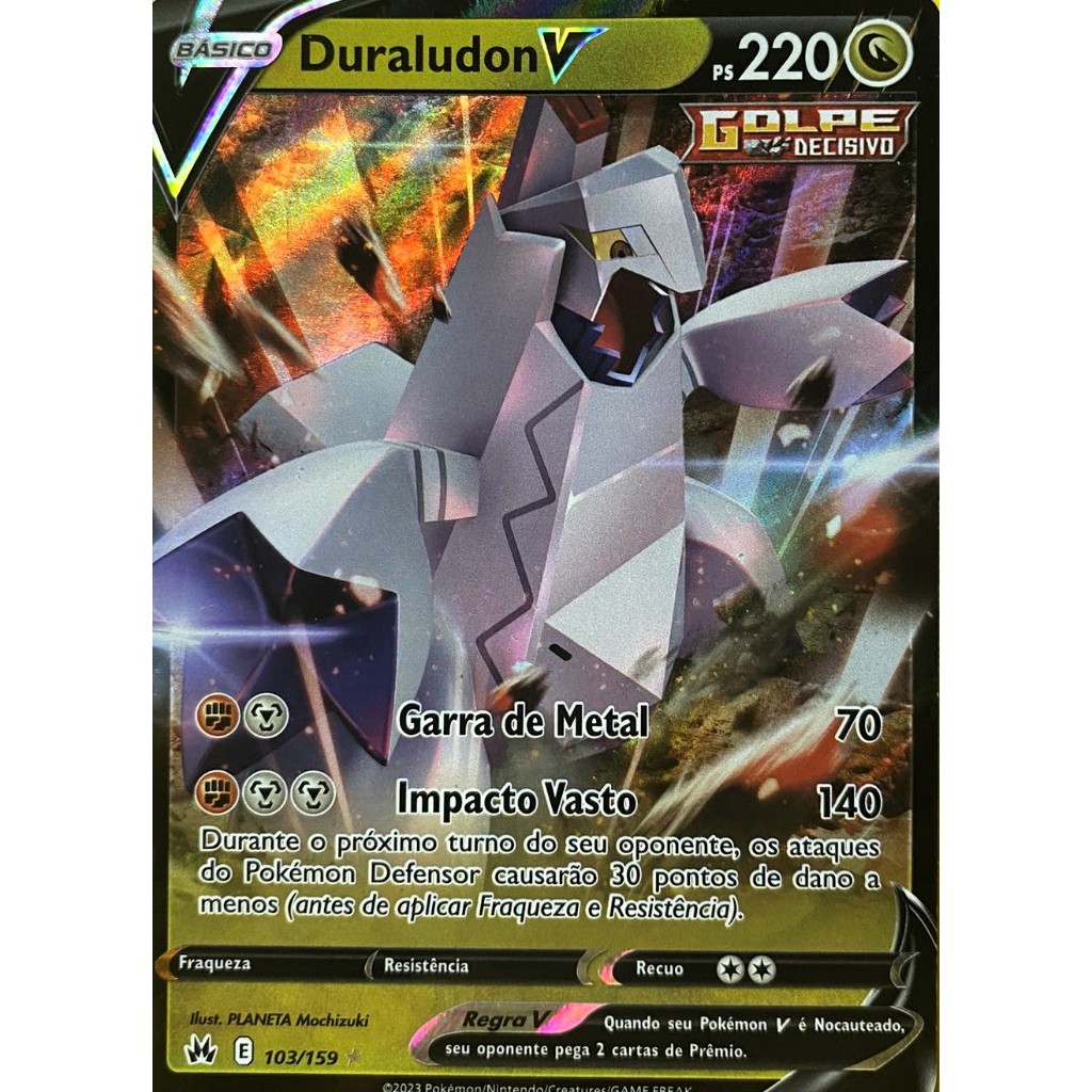 Carta Duraludon V Coleção Realeza Absoluta Pokemon TCG Shopee Brasil