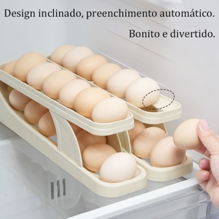 Organizador Ovo De Cozinha Conveniente Caixa De Ovos Gadgets Deslizante