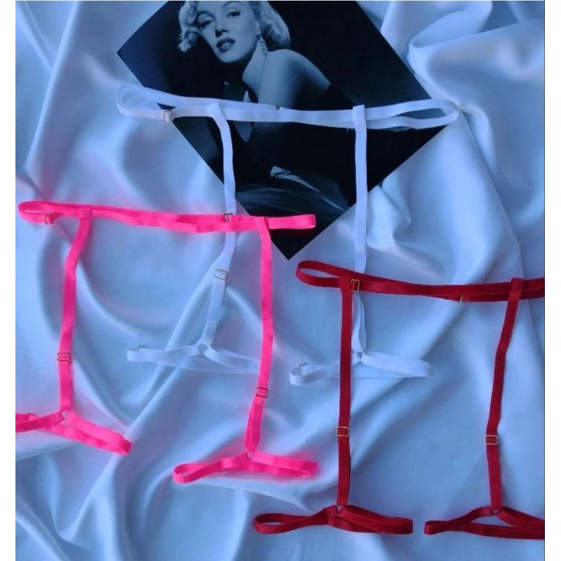 Kit Cinta Liga Calcinha Sexy Apressadinha Lingerie Marido Apressado