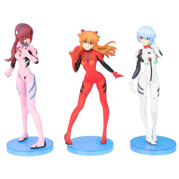 Action Figure Evangelion Asuka Rei Mari Shopee Brasil