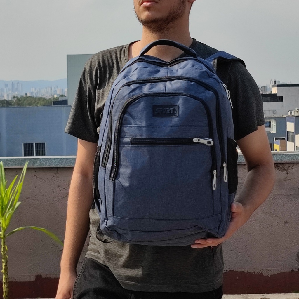 Mochila Masculina Unissex Trabalho Bolsa Grande Faculdade Escolar