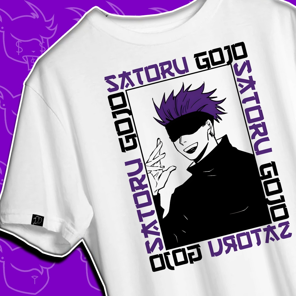 Camiseta Satoru Gojo Jujutsu Kaisen Anime Shopee Brasil