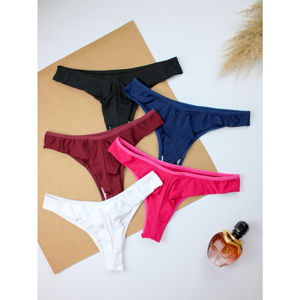 Kit Tanga Calcinha Fio Duplo Fio Dental Moda Feminina Lingerie Sexy