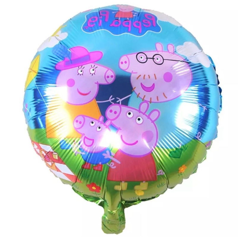 kit C 10 Balões Metalizado Peppa Pig Redondo 45Cm Shopee Brasil