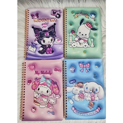 Caderno Pequeno Sanrio My Melody Kuromi Cinnamonroll Pochaco