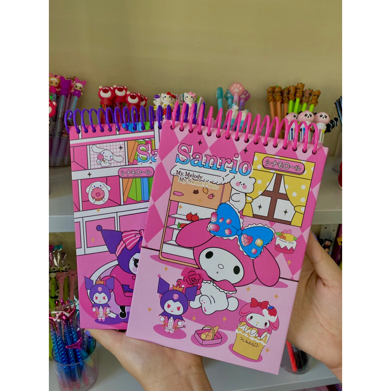 Caderno Argolado Kuromi Sanrio My Melody Shopee Brasil