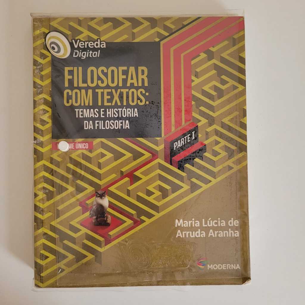 Livro De Filosofia Filosofar Textos Vereda Digital Shopee Brasil