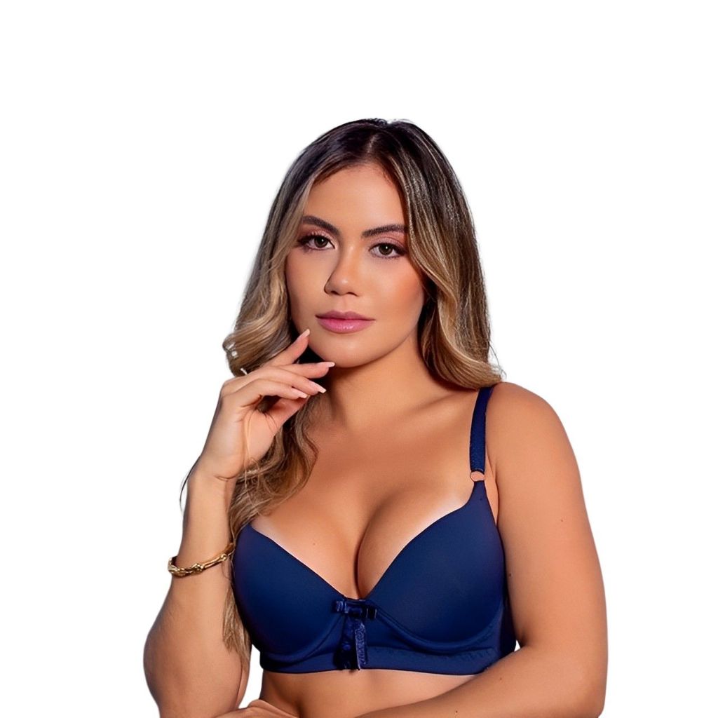 kit c 2 Sutiã Básico Reforçado de Microfibra Bojo Lingerie Promoção