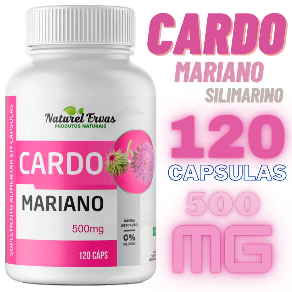 Suplemento De Silimarina Ou Cardo Mariano 120 Capsulas Pura 100