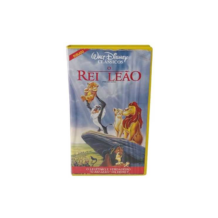 Fita VHS O Rei Leão Dublado Shopee Brasil