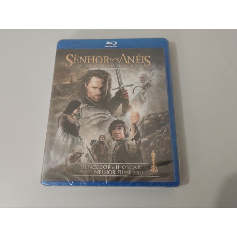 Blu Ray O Senhor dos Anéis O Retorno do Rei original lacrado