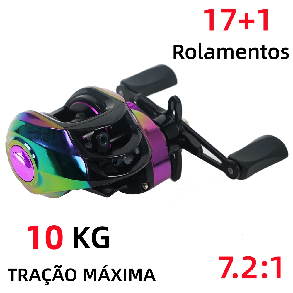 Carretilha De Pesca Esquerda Direito 7 2 1 17 1 Rolamentos 10kg