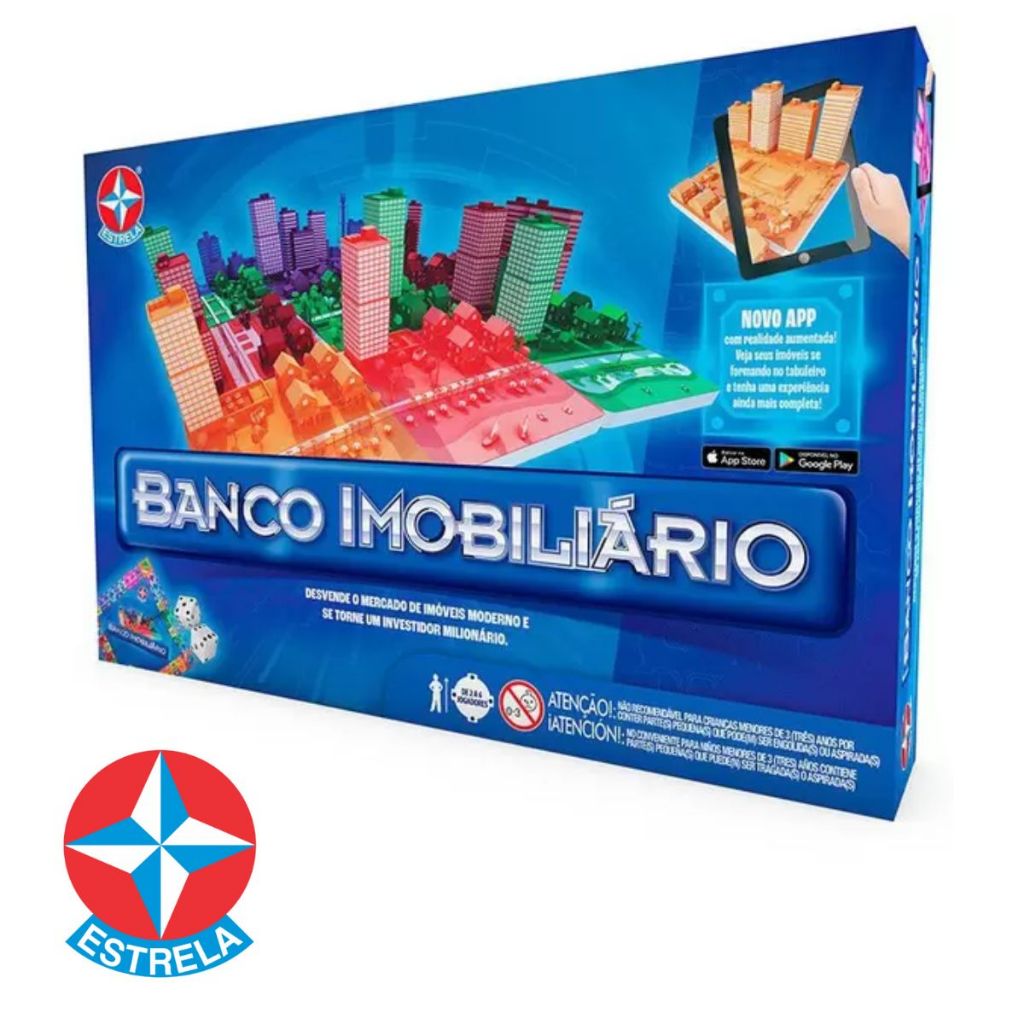 Jogo Banco Imobiliario Tabuleiro Estrela Shopee Brasil