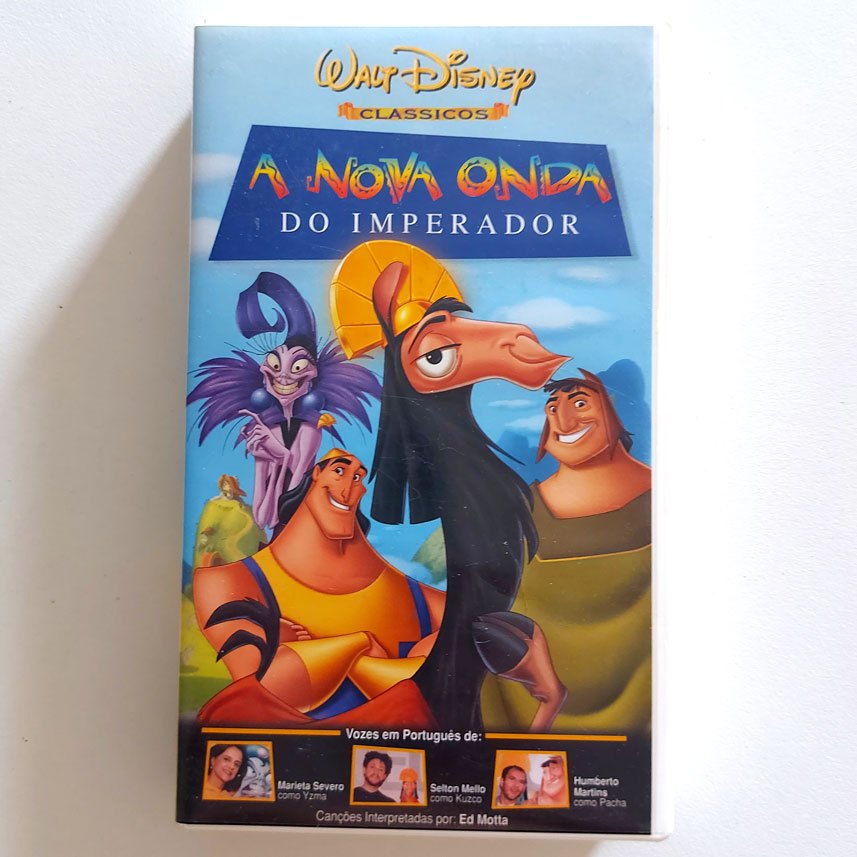 Vhs Filme A Nova Onda Do Imperador Walt Disney Dublado Shopee Brasil