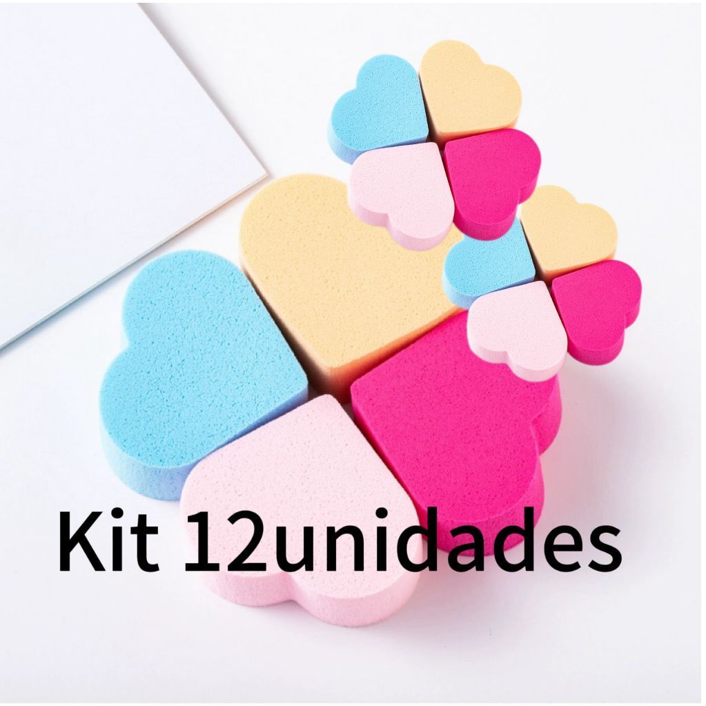 Kit 12 Esponja De Maquiagem Para Base Corretivo Contorno Shopee Brasil