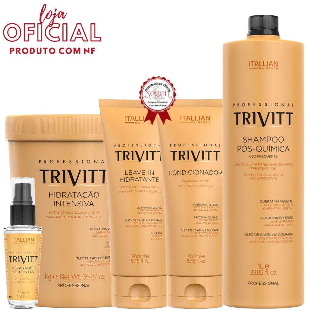 Trivitt Kit Condicionador Hidratação Intensiva 1kg Leave in