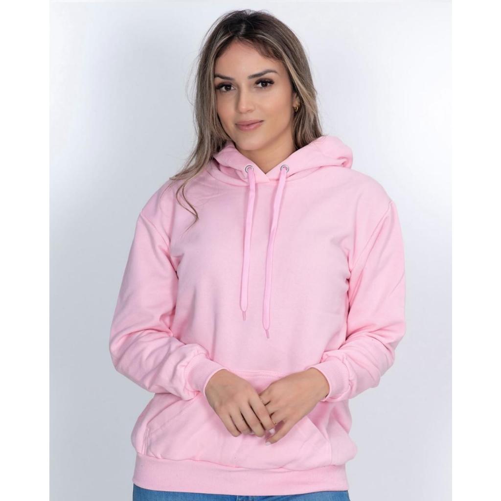 Blusa Moletom Unissex Canguru Capuz Inverno Shopee Brasil