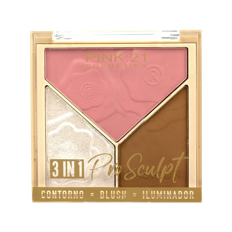 Paleta De Contorno Blush E Iluminador Pro Sculpt Shopee Brasil