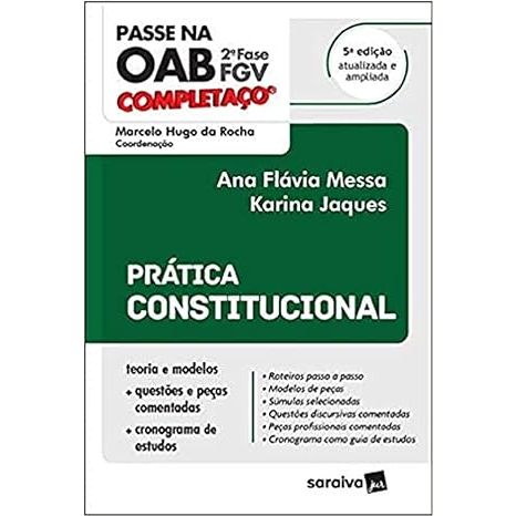 Passe Na OAB 2ª Fase FGV Completaço Prática Constitucional 5ª