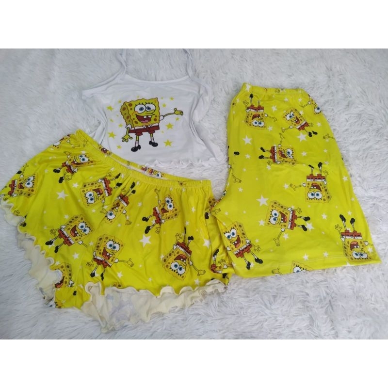 Kit Pijama Casal Bob Esponja Shopee Brasil