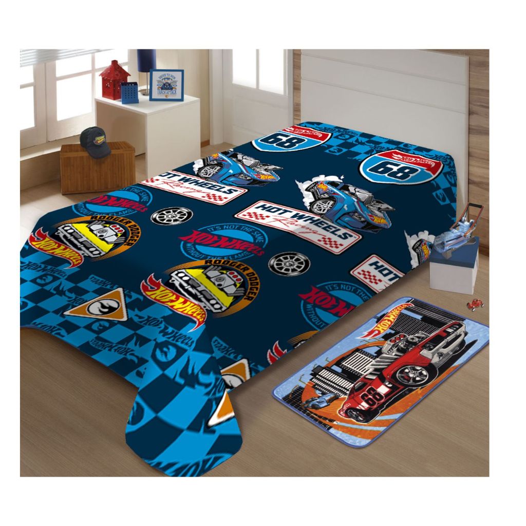 Cobertor Manta Hot Wheels 1 50x2 00 Jolitex Shopee Brasil