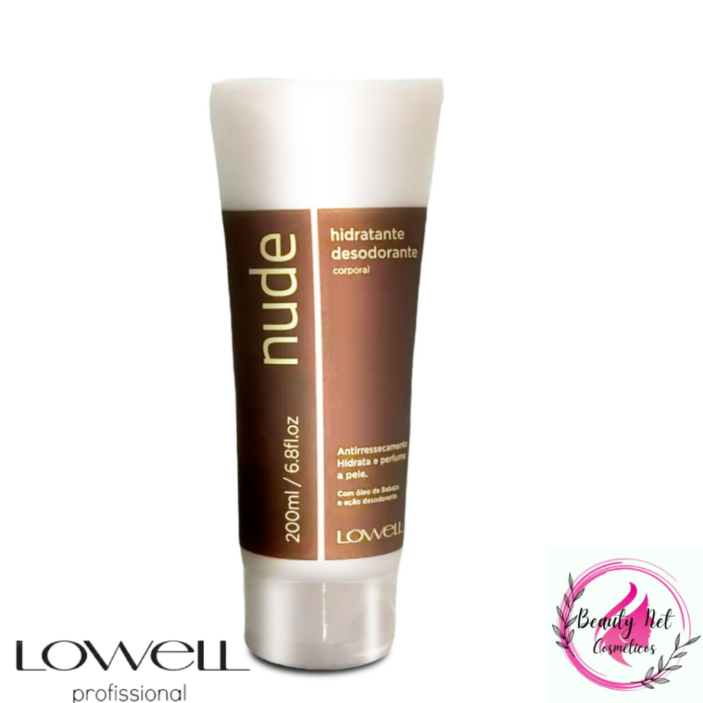 HIDRATANTE DESODORANTE CORPORAL NUDE LOWELL 200 ML Shopee Brasil