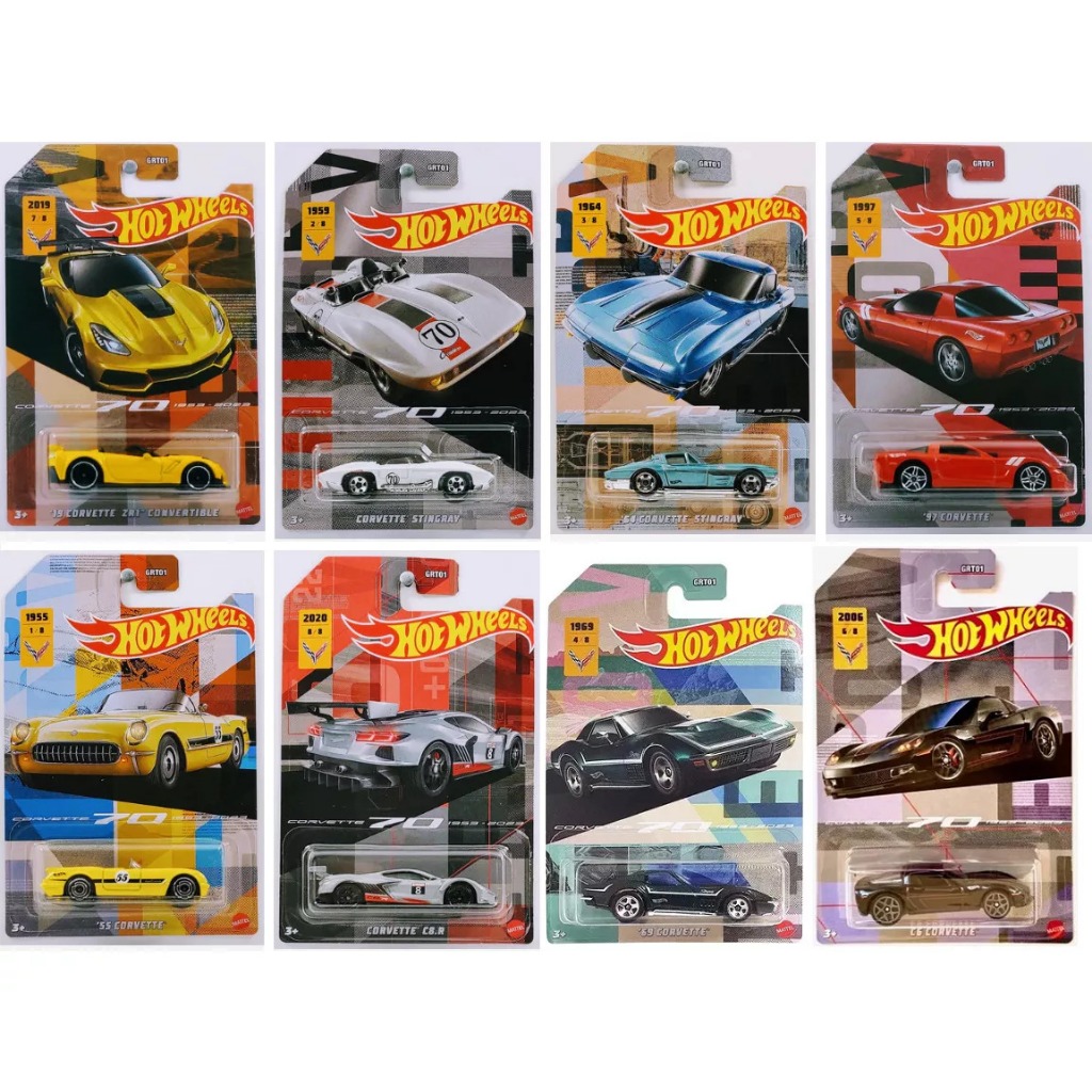 Hot Wheels Corvette Anos Corvette Mattel Corvette Th Anniversary Shopee Brasil